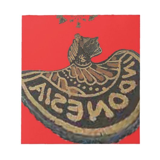 インドネシアのジャワの影人形文化芸術 ノートパッド (正面)