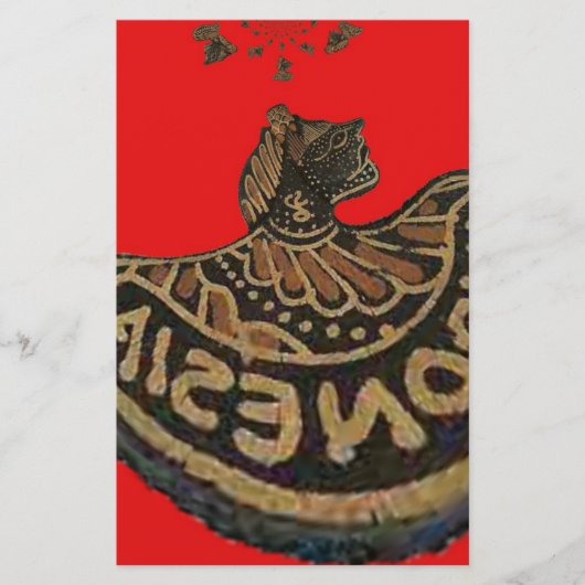 インドネシアのジャワの影人形文化芸術 便箋 (正面)