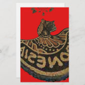 インドネシアのジャワの影人形文化芸術 便箋 (正面/裏面)