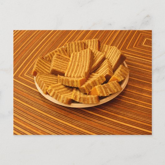 インドネシアのジンジャーケーキ ポストカード (正面)