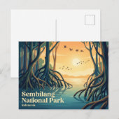 インドネシアのスンビラン国立公園 ポストカード (正面/裏面)