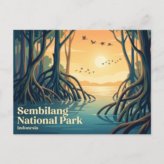 インドネシアのスンビラン国立公園 ポストカード (正面)