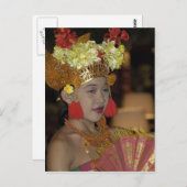 インドネシアのダンサー ポストカード (正面/裏面)
