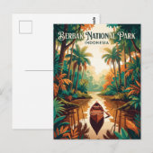 インドネシアのバーブアク国立公園 ポストカード (正面/裏面)