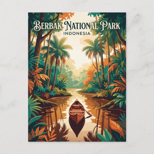 インドネシアのバーブアク国立公園 ポストカード (正面)
