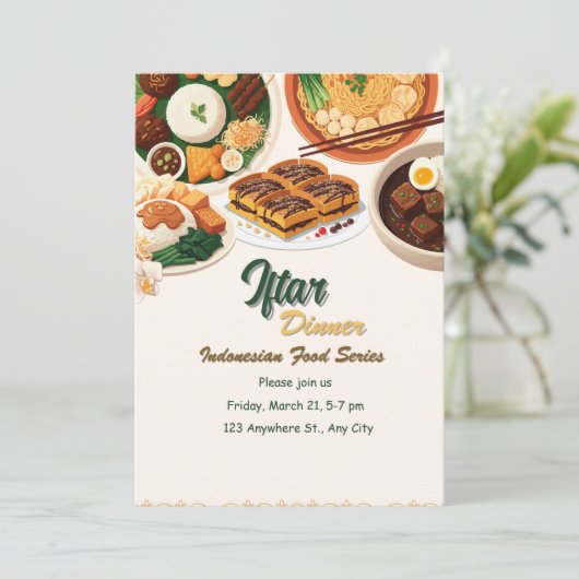 インドネシアのフードシリーズへの招待 招待状 (スタンド正面)