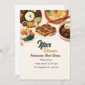インドネシアのフードシリーズへの招待 招待状 (正面/裏面)