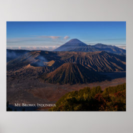 インドネシアのブロモ山の山岳風景 旅行 ポスター