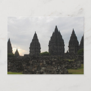 インドネシアのプラムバナン寺院 ポストカード
