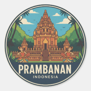 インドネシアのプランバナン寺院 UNESCO世界遺産 ラウンドシール