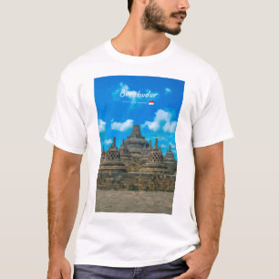 インドネシアのボロブドゥール遺跡 - 古代の仏教寺院 Tシャツ