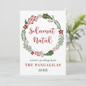 インドネシアのメリークリスマスカスタム、 シーズンカード (スタンド正面)