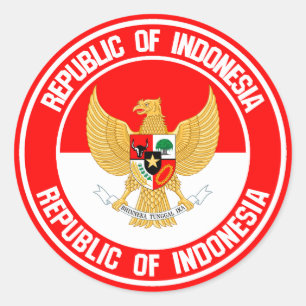 インドネシアの円形の紋章 ラウンドシール