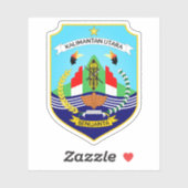 インドネシアの北カリマンタン州の紋章 シール (シート)