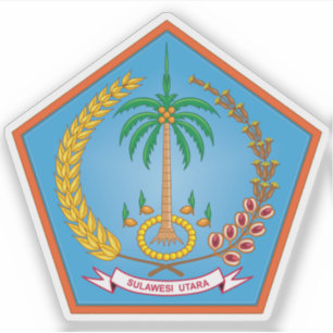 インドネシアの北スラウェシ州の紋章 シール