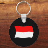 インドネシアの国旗キーチェーン キーホルダー (正面)