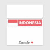 インドネシアの国旗 シール (シート)