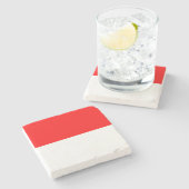 インドネシアの国旗 ストーンコースター (横)