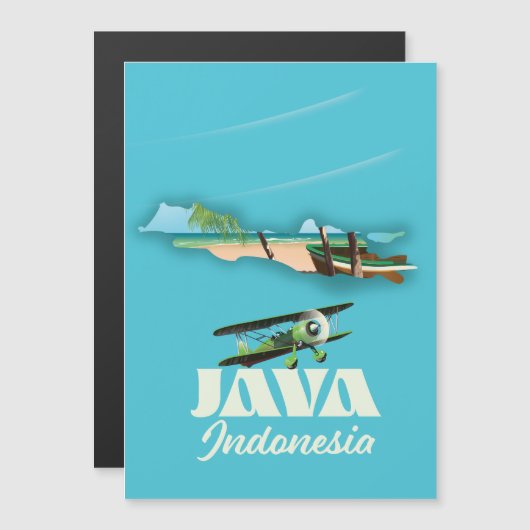 インドネシアの地図 ジャワ島 (正面/裏面)