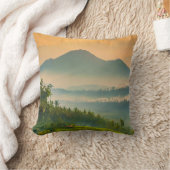 インドネシアの夕日 クッション (ブランケット)