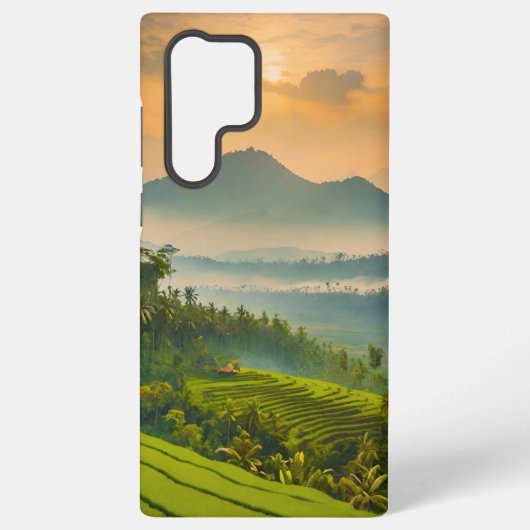 インドネシアの夕焼け  SAMSUNG GALAXYケース (裏面)