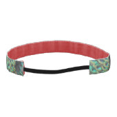 インドネシアの孔雀の羽のパターンのヘッドバンド アスレチックヘッドバンド (裏面)