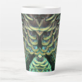 インドネシアの孔雀の羽パターンラテマグ カフェラテマグ (正面)