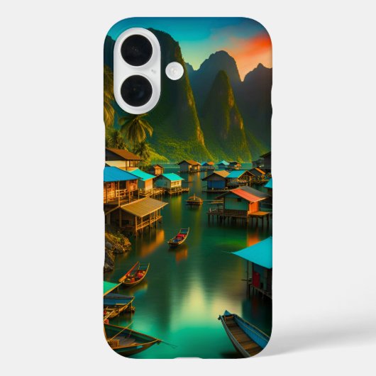 インドネシアの小さな漁村 Case-Mate iPhoneケース (裏面)