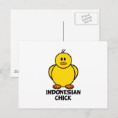 インドネシアの少女 ポストカード (正面/裏面)