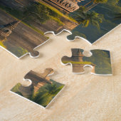 インドネシアの山と仏 ジグソーパズル (側面)
