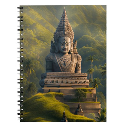 インドネシアの山と仏 ノートブック (正面)