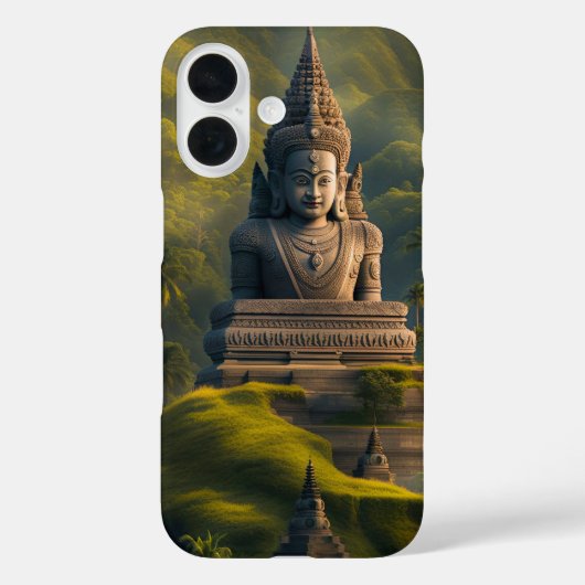インドネシアの山と仏 Case-Mate iPhoneケース (裏面)