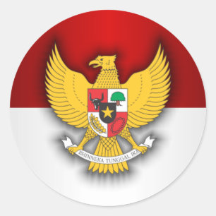 インドネシアの旗および紋章 ラウンドシール