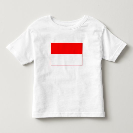 インドネシアの旗 トドラーTシャツ (正面)