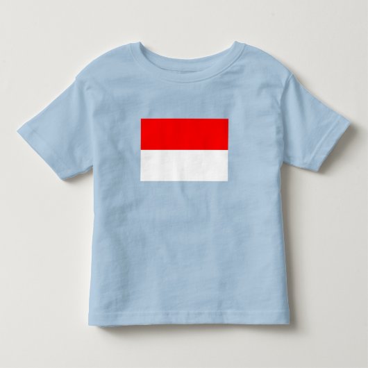 インドネシアの旗 トドラーTシャツ (正面)