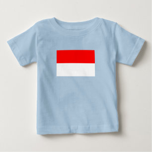 インドネシアの旗 ベビーTシャツ