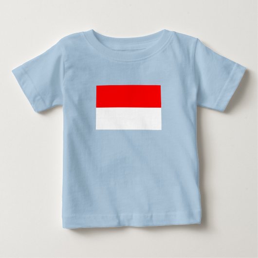 インドネシアの旗 ベビーTシャツ (正面)
