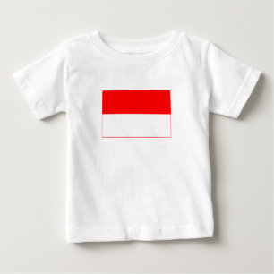 インドネシアの旗 ベビーTシャツ