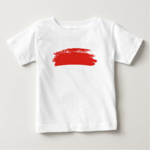インドネシアの旗 ベビーTシャツ