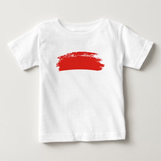 インドネシアの旗 ベビーTシャツ (正面)