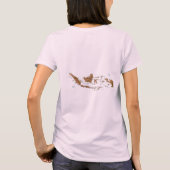 インドネシアの旗+地図+テキストTシャツ Tシャツ (裏面)