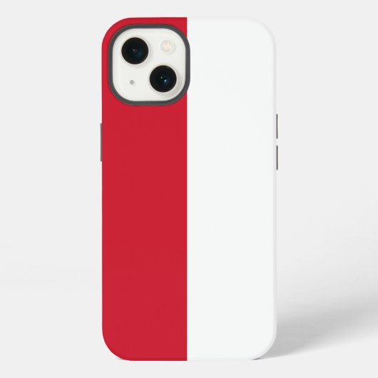 インドネシアの旗 iPhoneケース (裏面)