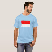 インドネシアの旗 Tシャツ (正面フル)