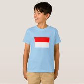 インドネシアの旗 Tシャツ (正面フル)