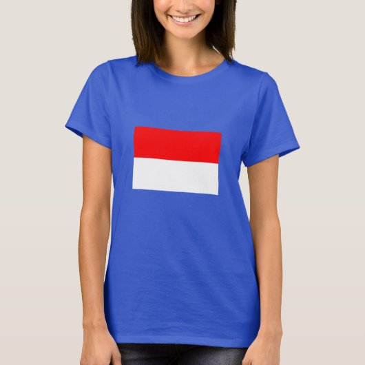 インドネシアの旗 Tシャツ (正面)