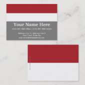 インドネシアの明白な旗 名刺 (正面/裏面)