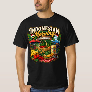 インドネシアの朝市 Tシャツ