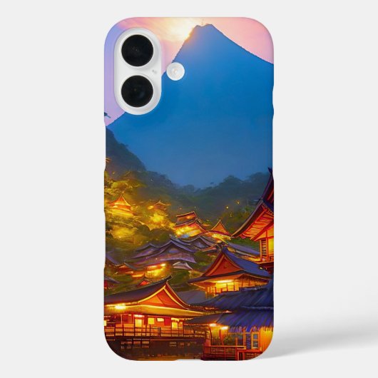 インドネシアの村の夕焼け Case-Mate iPhoneケース (裏面)