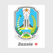 インドネシアの東ジャワ州の紋章 シール (シート)