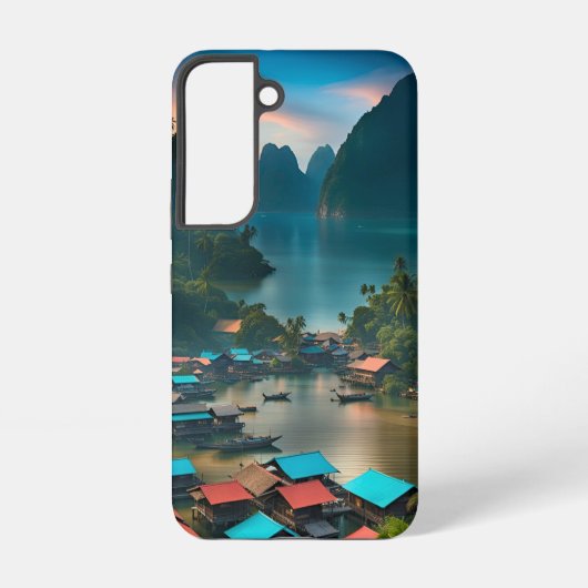 インドネシアの漁村 SAMSUNG GALAXYケース (裏面)